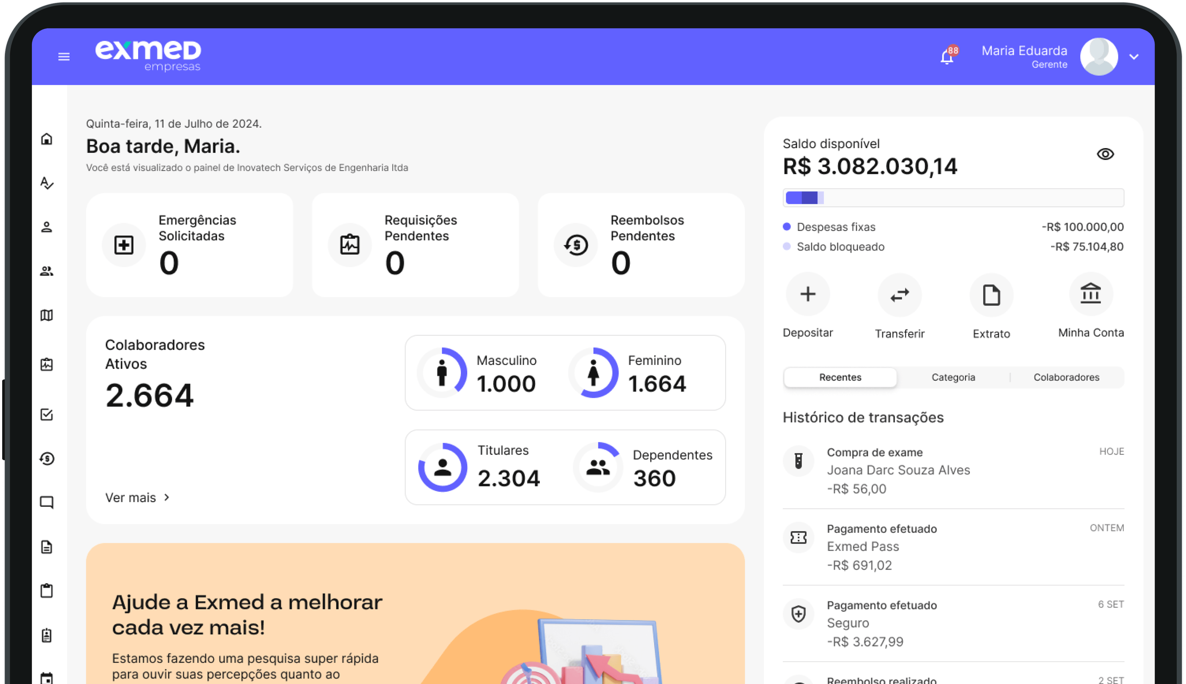 Sistema do Exmed Empresas